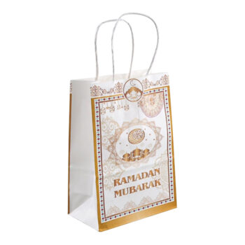Custom gold logo paper bag