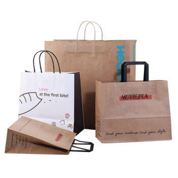 Custom kraft paper bag for takeaway food