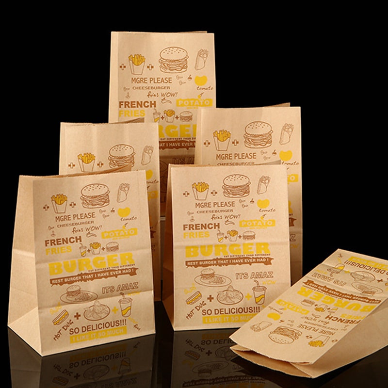 Brown Kraft Paper Bags for Food - Image 2