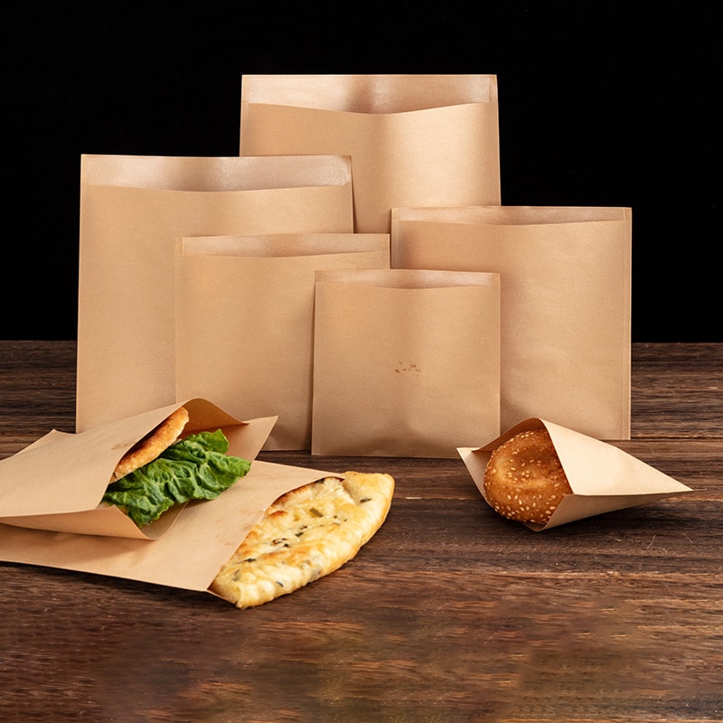 Brown Kraft Paper Bags for Food pacakgaing - Image 5
