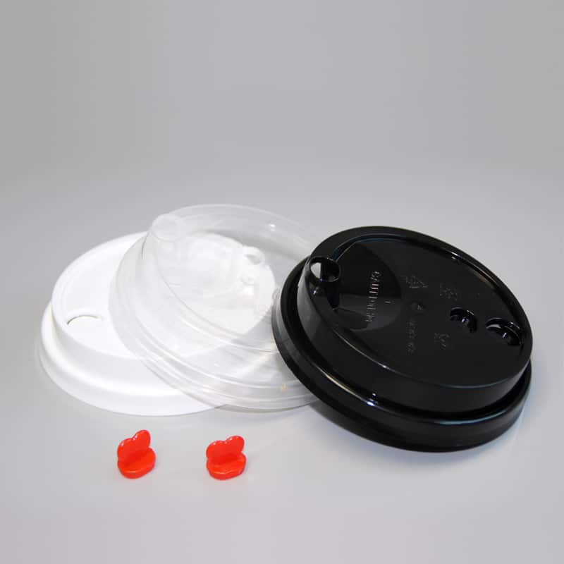 Coffee cup plastic lid can be inserted with a straw - Image 4