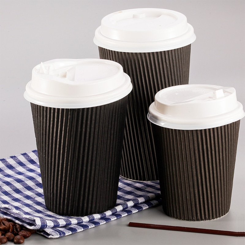 ripple wall disposable takeaway paper cup - Image 2