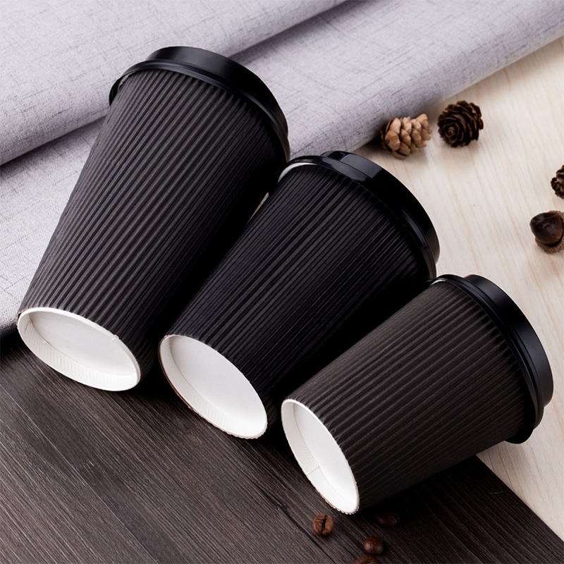 ripple wall disposable takeaway paper cup - Image 3