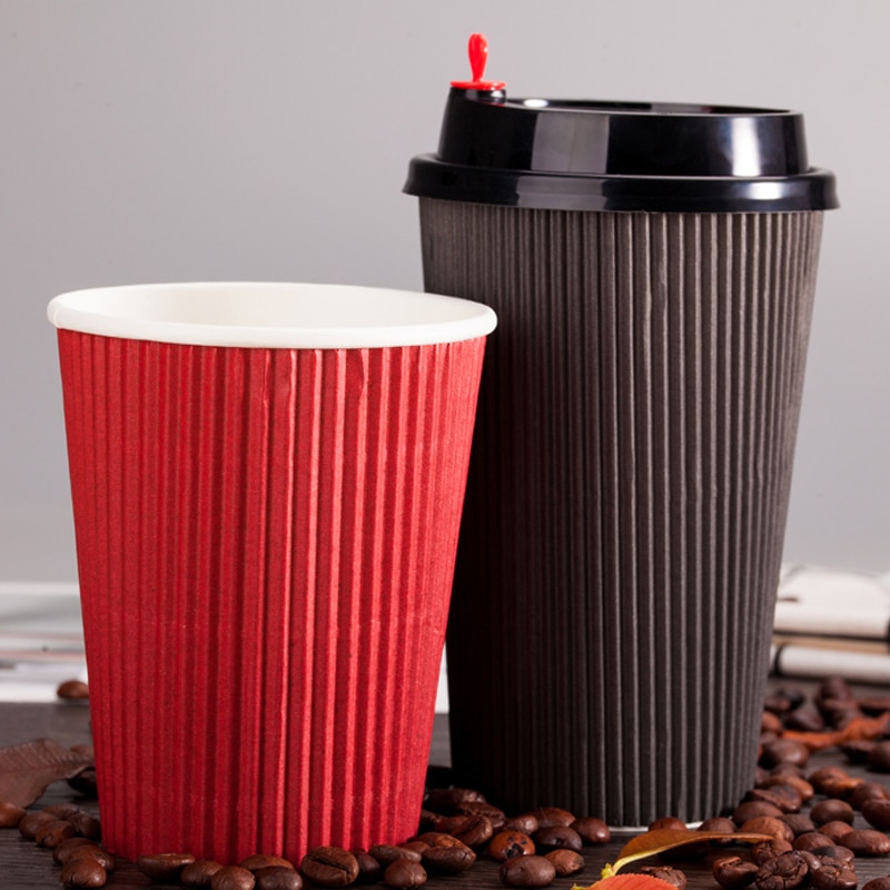 ripple wall disposable takeaway paper cup - Image 5