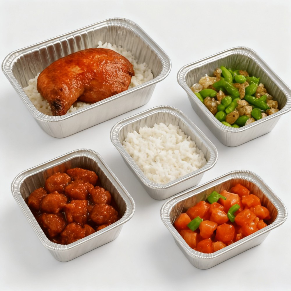 Rectangular Foil Meal Prep Containers