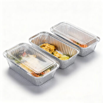 Rectangular Foil Tray with Baked Dish
