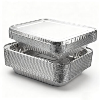 Colorful Stackable Aluminum Foil Food Containers