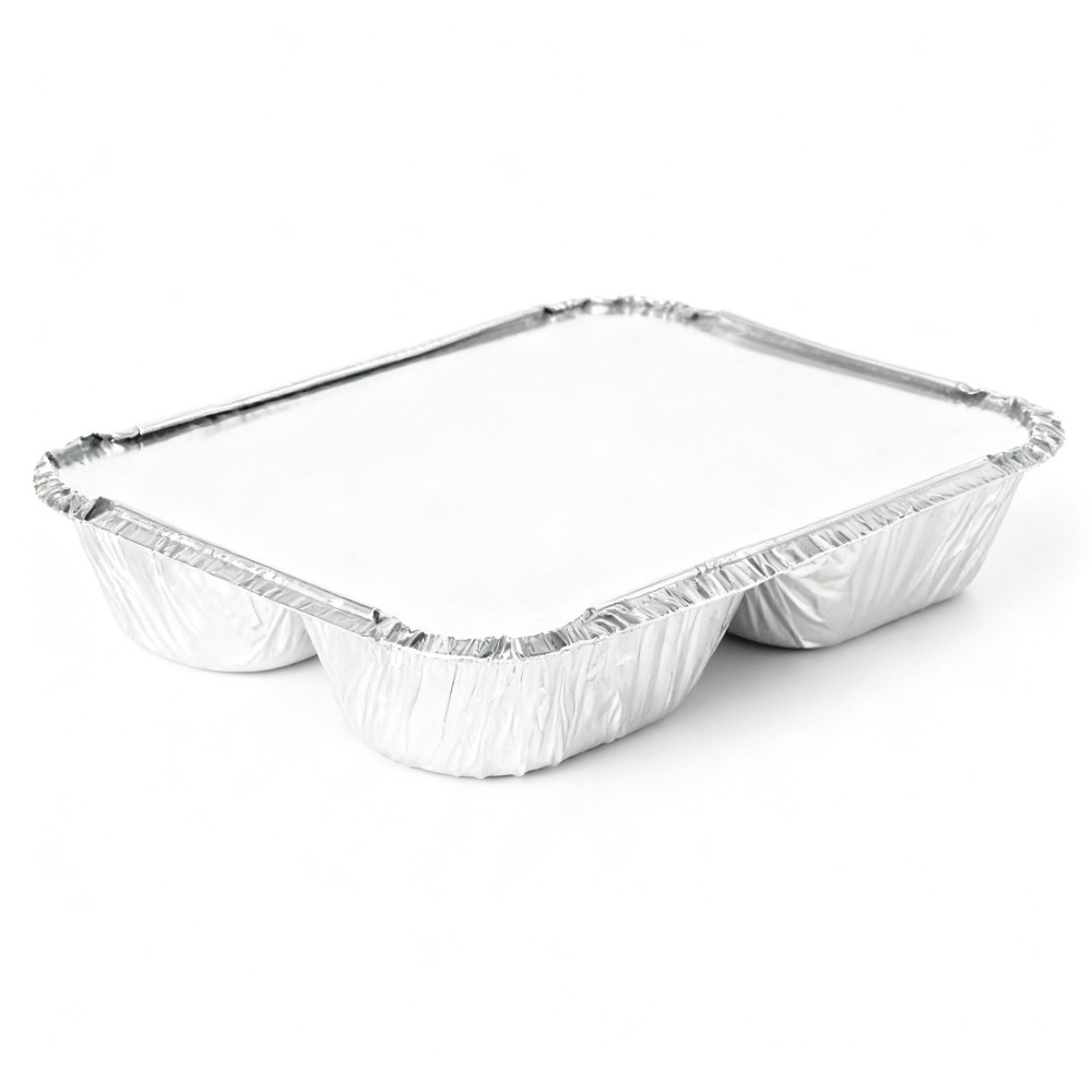 Stackable Rectangular Aluminum Foil Containers - Image 2