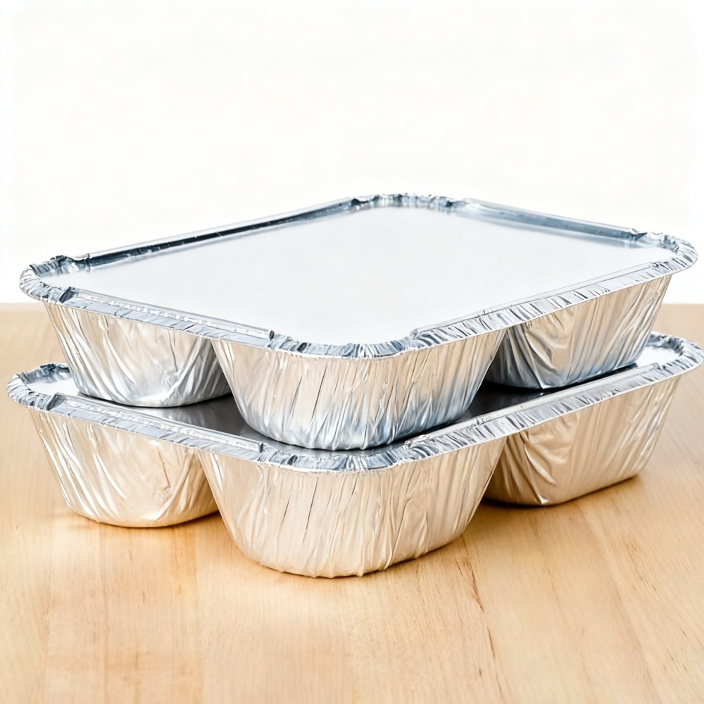 Stackable Rectangular Aluminum Foil Containers - Image 4