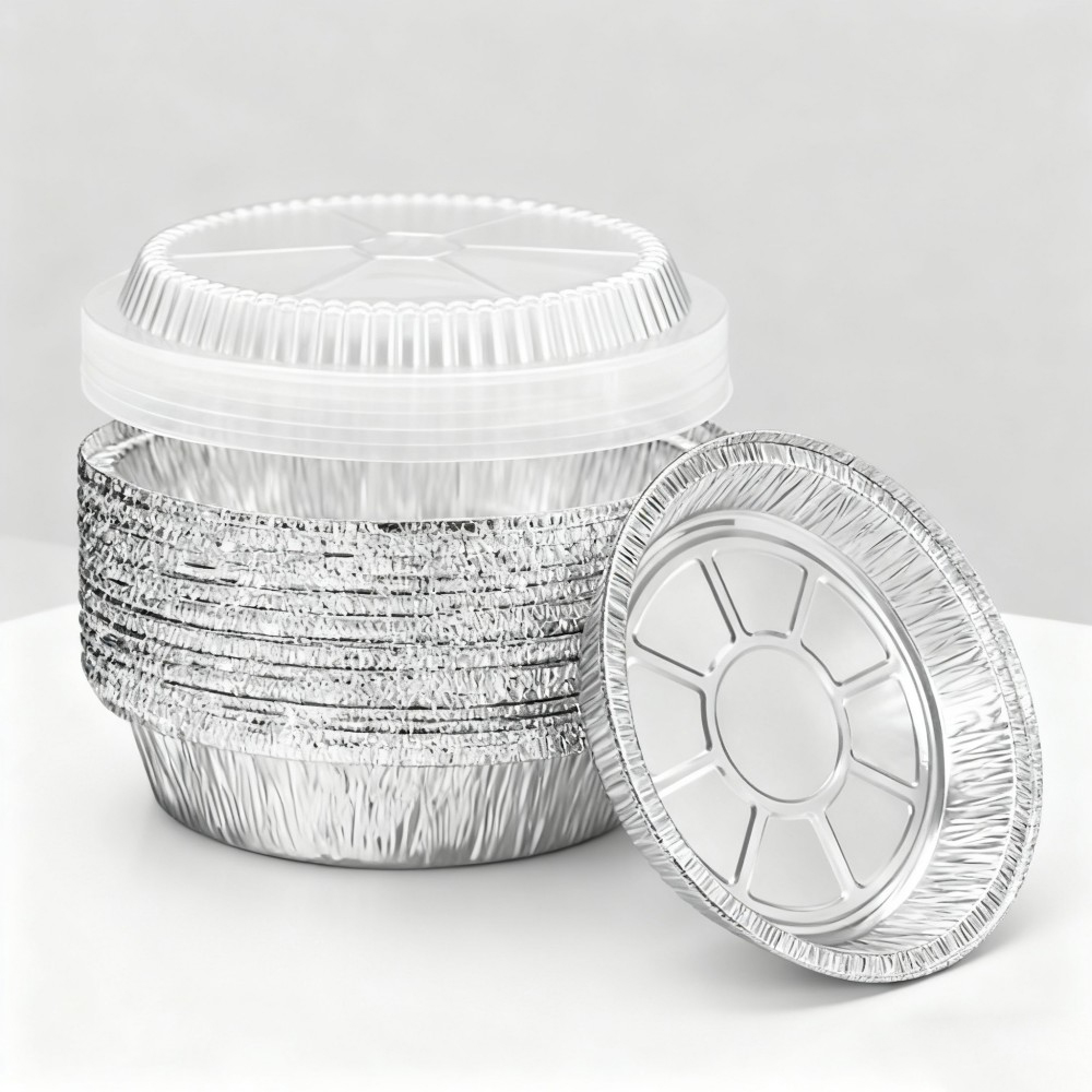 Disposable Aluminum Foil Baking Pans with Lids
