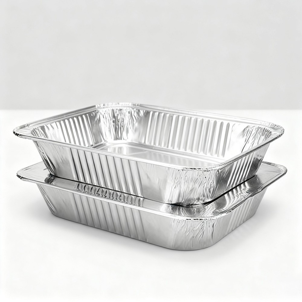Disposable Aluminum Foil Baking Containers with Food - Image 4