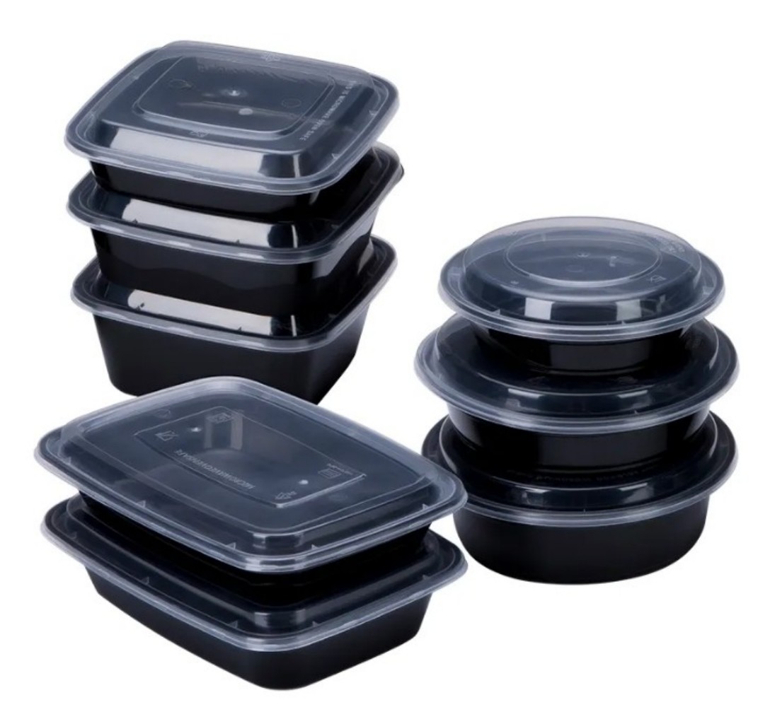 Rectangular Plastic Container with Clear Lid