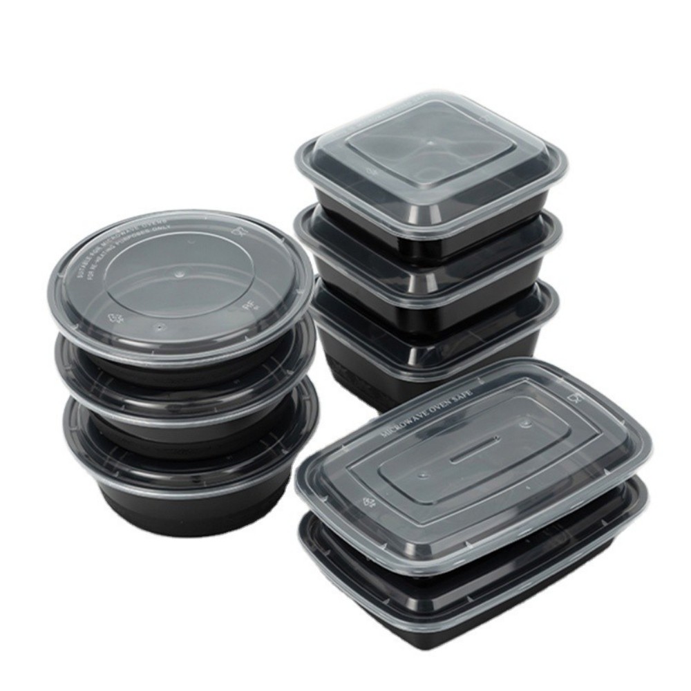 Rectangular Plastic Container with Clear Lid - Image 5