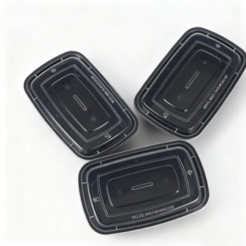 Stackable Rectangular Plastic Meal Prep Containers