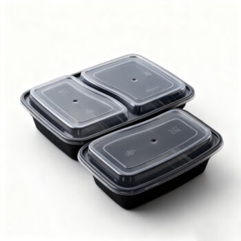 Rectangular Plastic Lunch Boxes with Clear Lids
