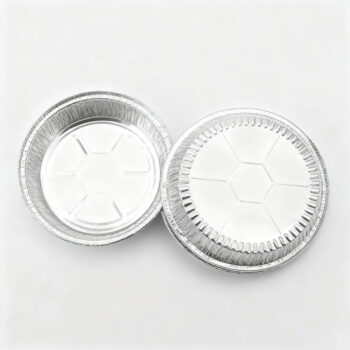Silver Round Aluminum Foil Lids and Containers
