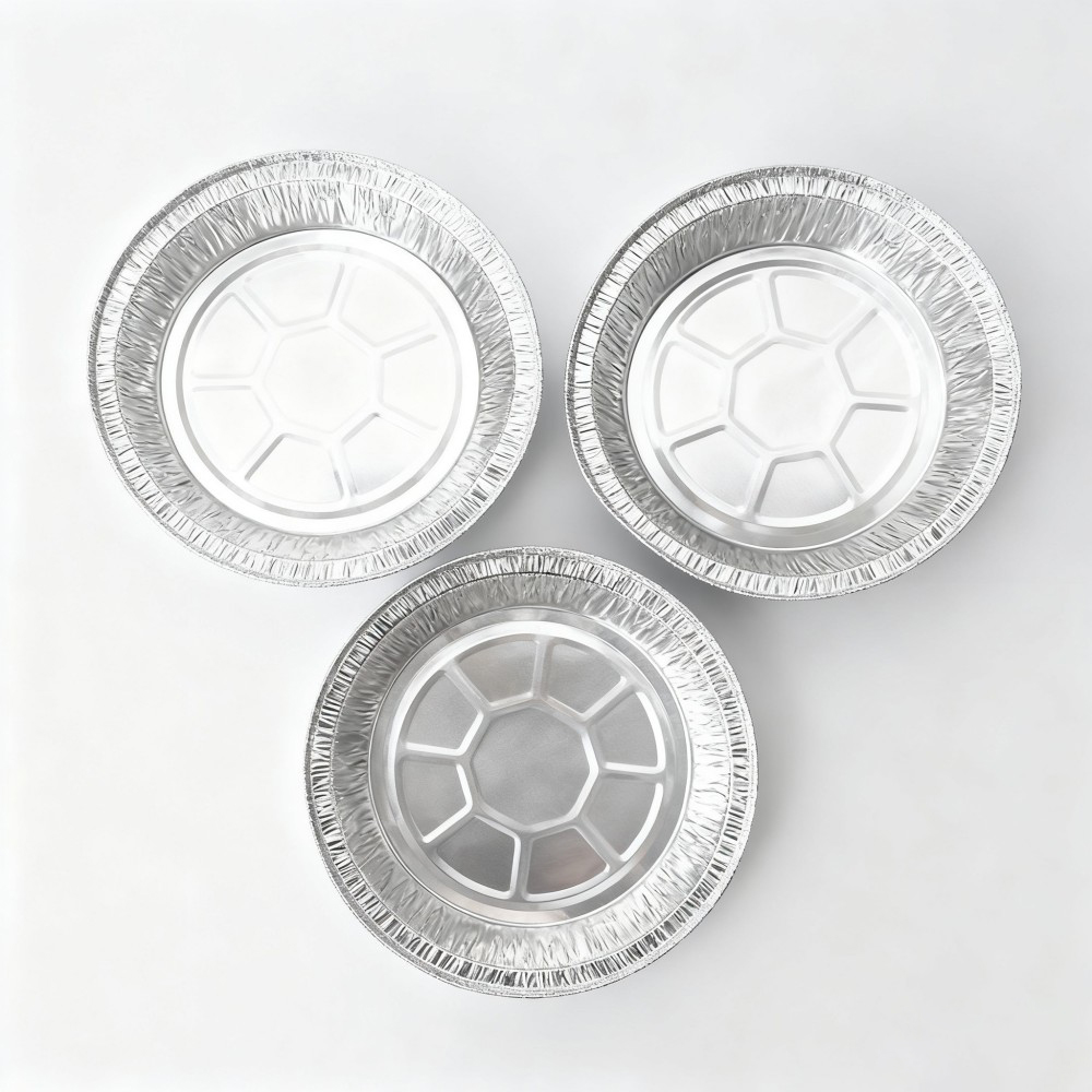 Silver Round Aluminum Foil Lids and Containers - Image 2