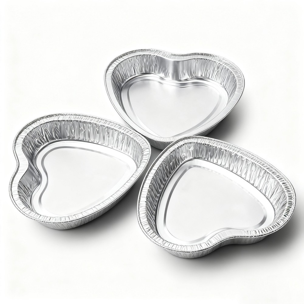 Heart - Shaped Aluminum Foil Molds