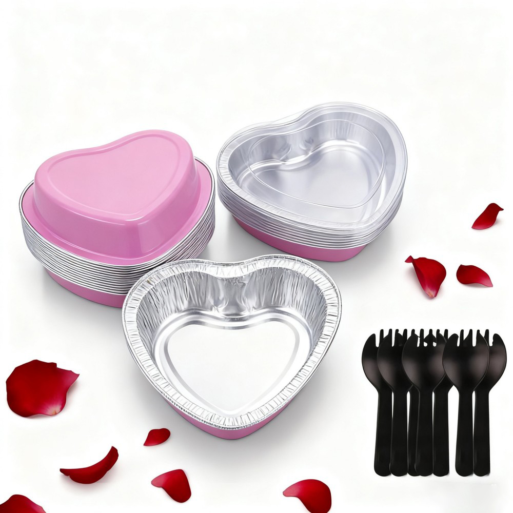 Heart - Shaped Aluminum Foil Molds - Image 3