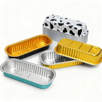 Colored and Patterned Aluminum Foil Containers