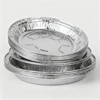 Stackable Silver Round Aluminum Foil Pie Pans