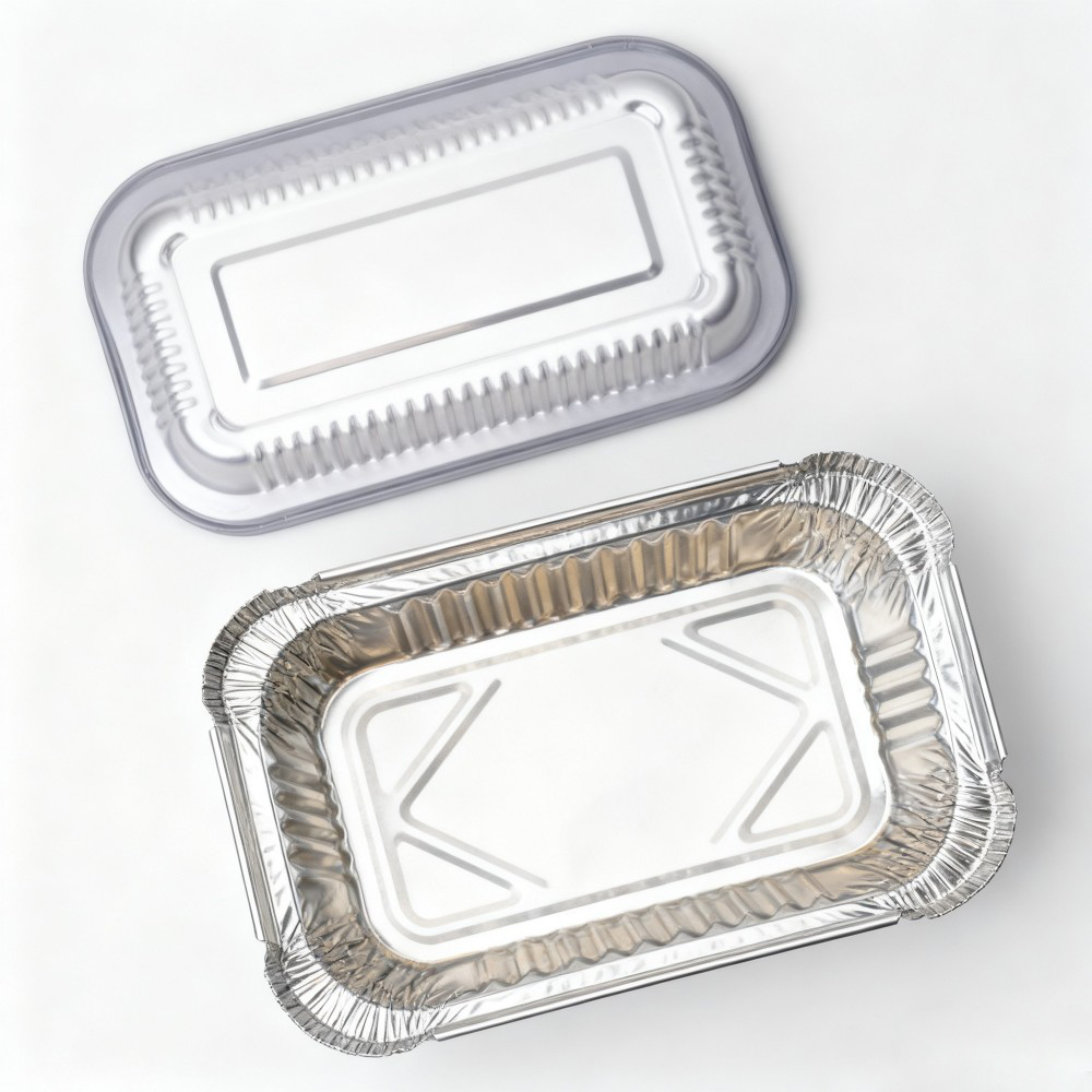 Ready Meal Foil Tray with Lid - Image 2