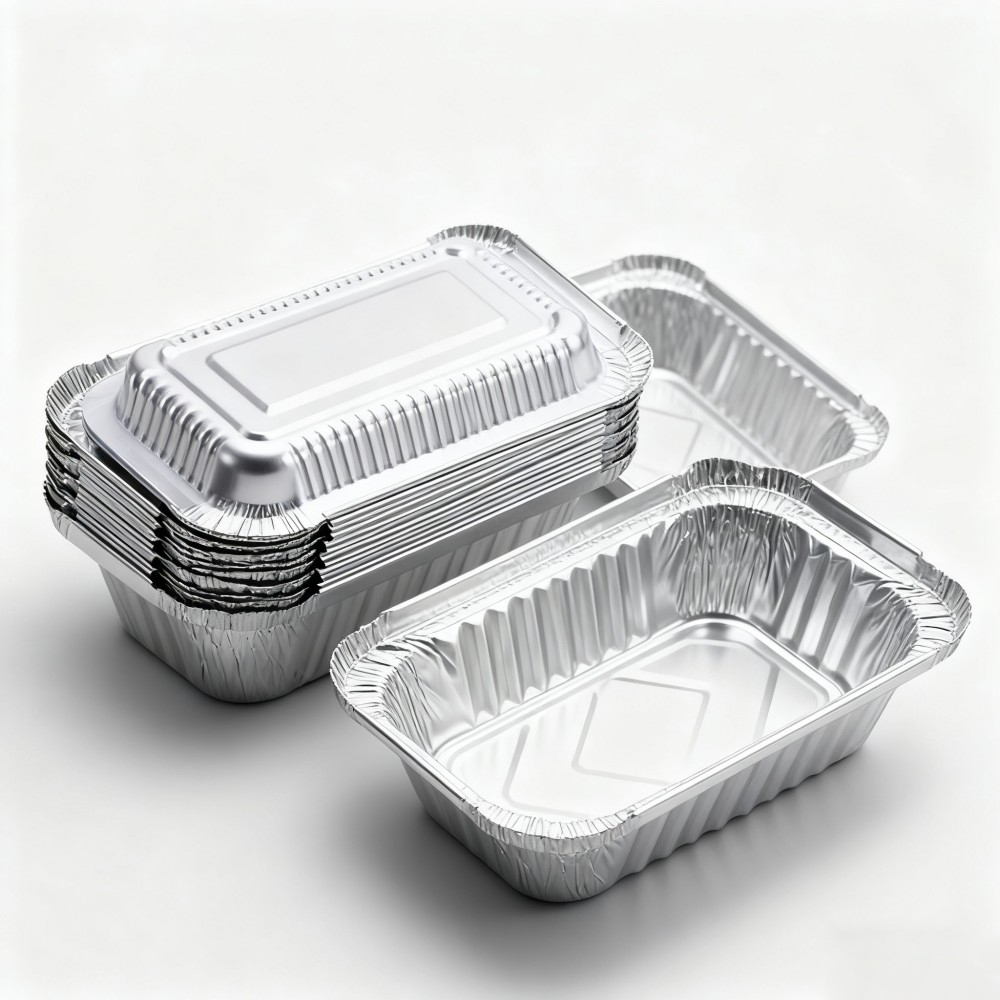 Ready Meal Foil Tray with Lid - Image 4