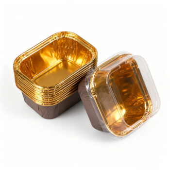 Gold Foil Dessert Container