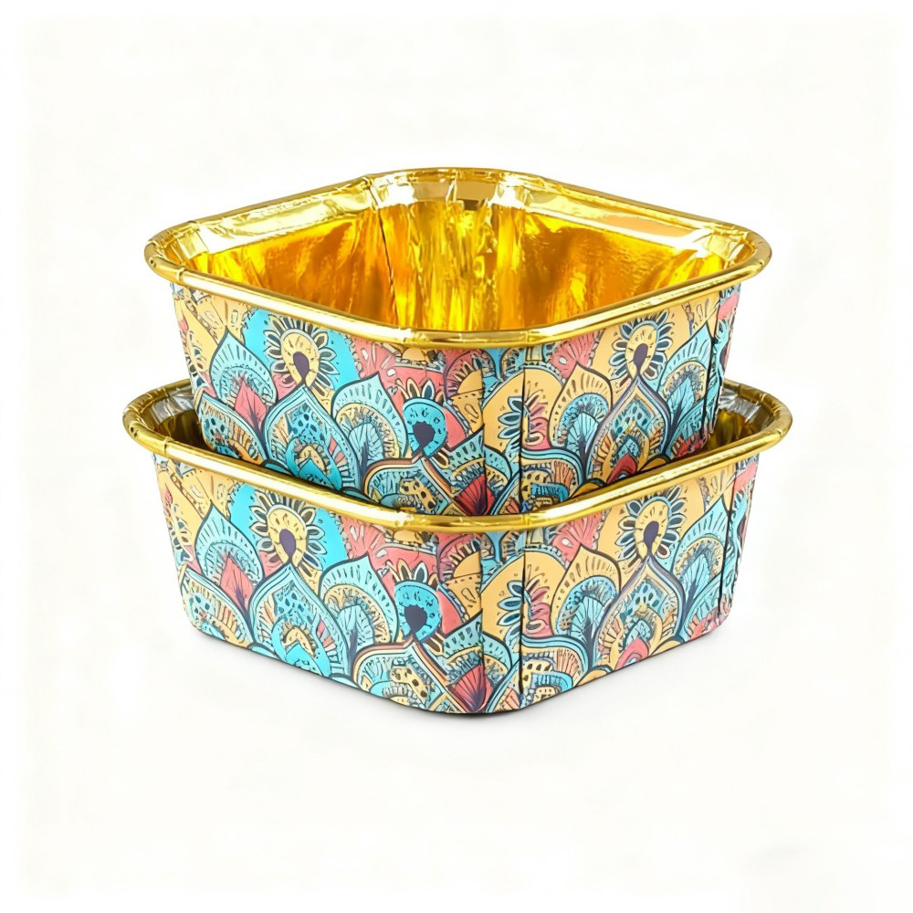 Decorative Aluminum Foil Baking Cup Set - Image 2