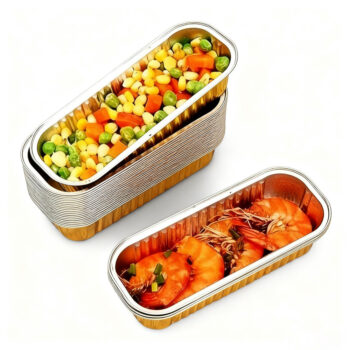 Gold Aluminum Foil Box with Lid