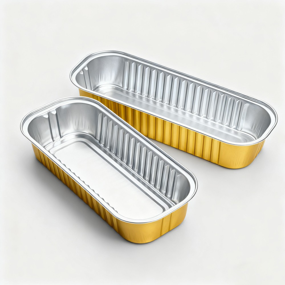 Rectangular Aluminum Foil Container with Vegetables - Image 4