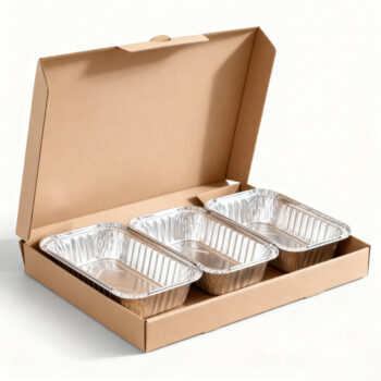 Aluminum Foil Lunch Box with Dividers