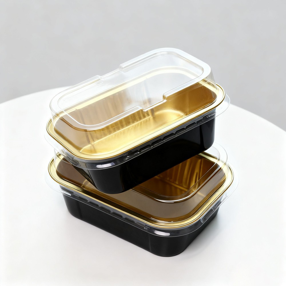 Mini Square Aluminum Foil Dessert Cups - Image 2