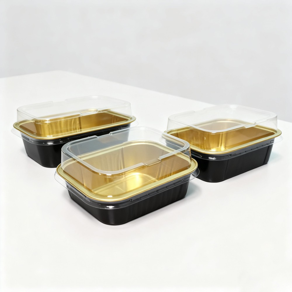 Mini Square Aluminum Foil Dessert Cups - Image 3