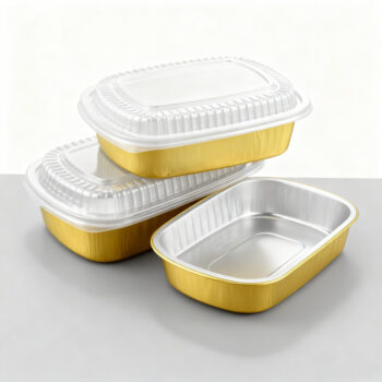 Clear Lid Gold Foil Cake Box