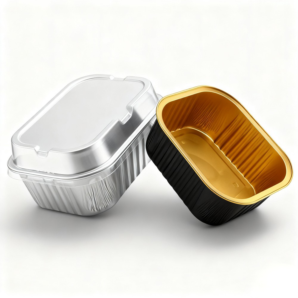 Small Square Foil Dessert Cups - Image 2