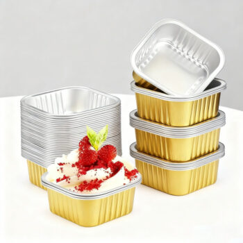 Square Foil Dessert Cups