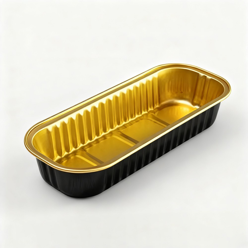 Red and Gold Layered Aluminum Foil Containers - Image 3