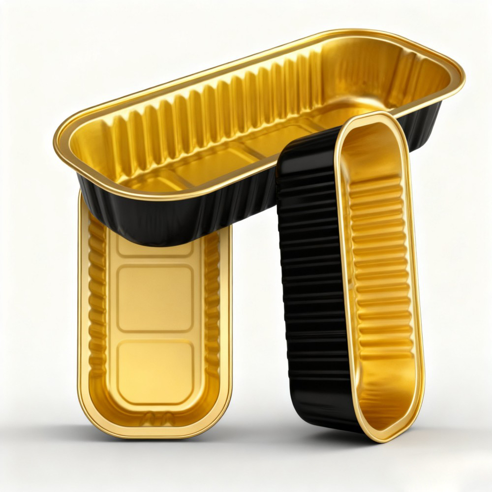 Red and Gold Layered Aluminum Foil Containers - Image 4