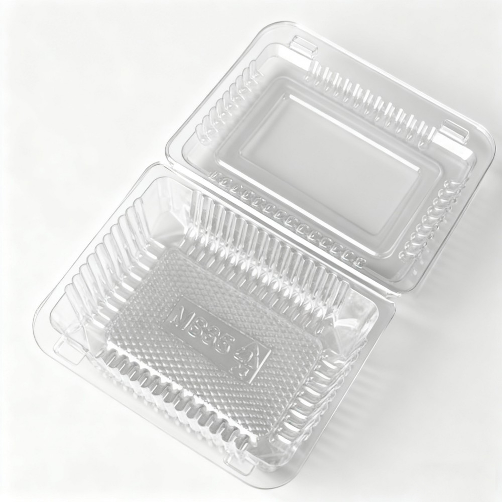 Stacked Rectangular Clear Plastic Containers - Image 6