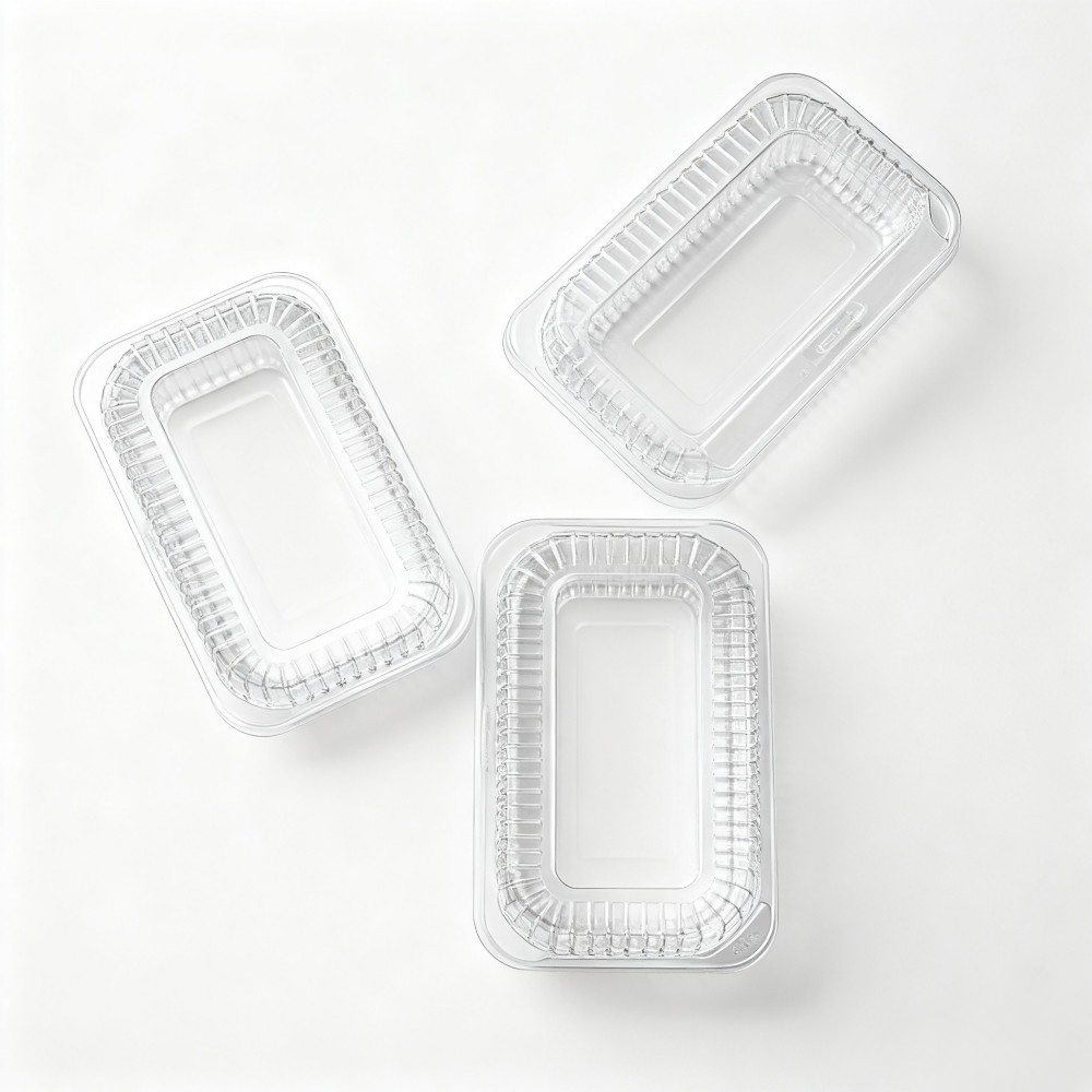 Long Rectangular Clear Plastic Food Containers - Image 2
