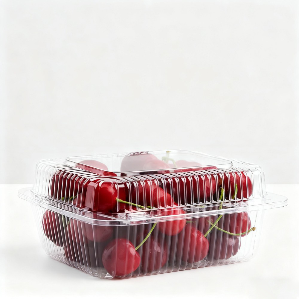 Clear Plastic Cherry Container - Image 2