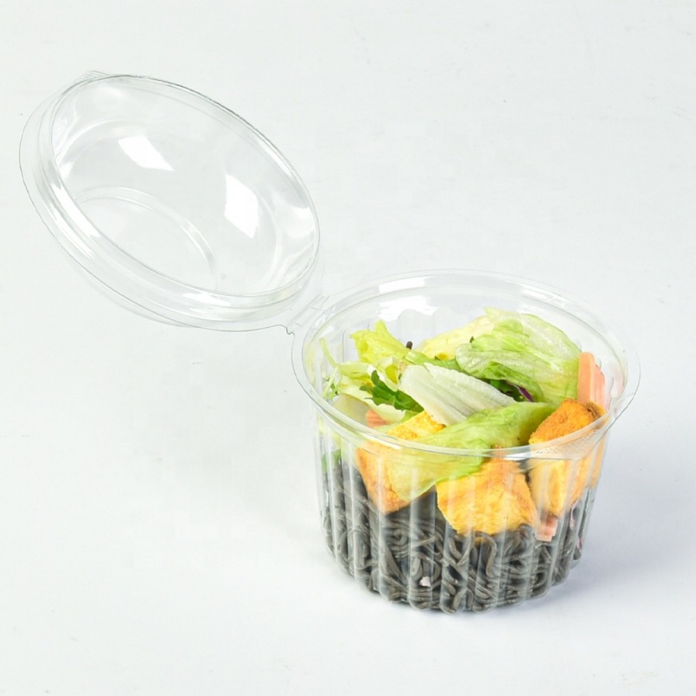 Flip - top Clear Plastic Salad Cup