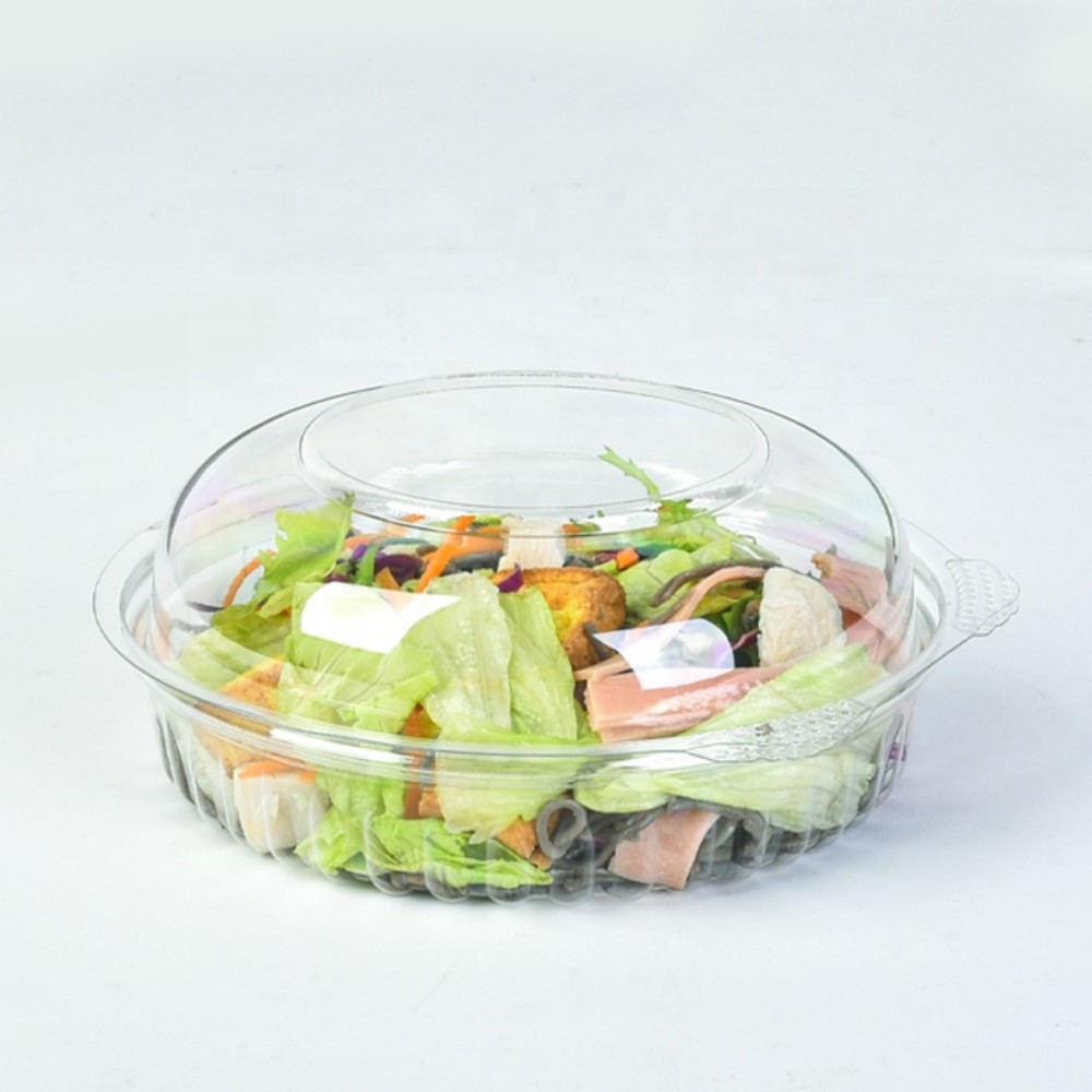 Flip - top Clear Plastic Salad Cup - Image 4