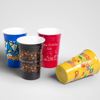 Customized logo plastic cups