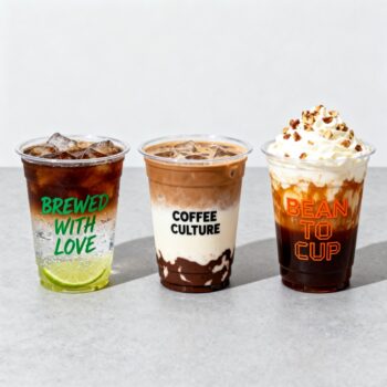 Customized logo plastic cups