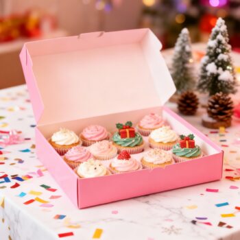 Vibrant Pastel Pink Cupcake Holder