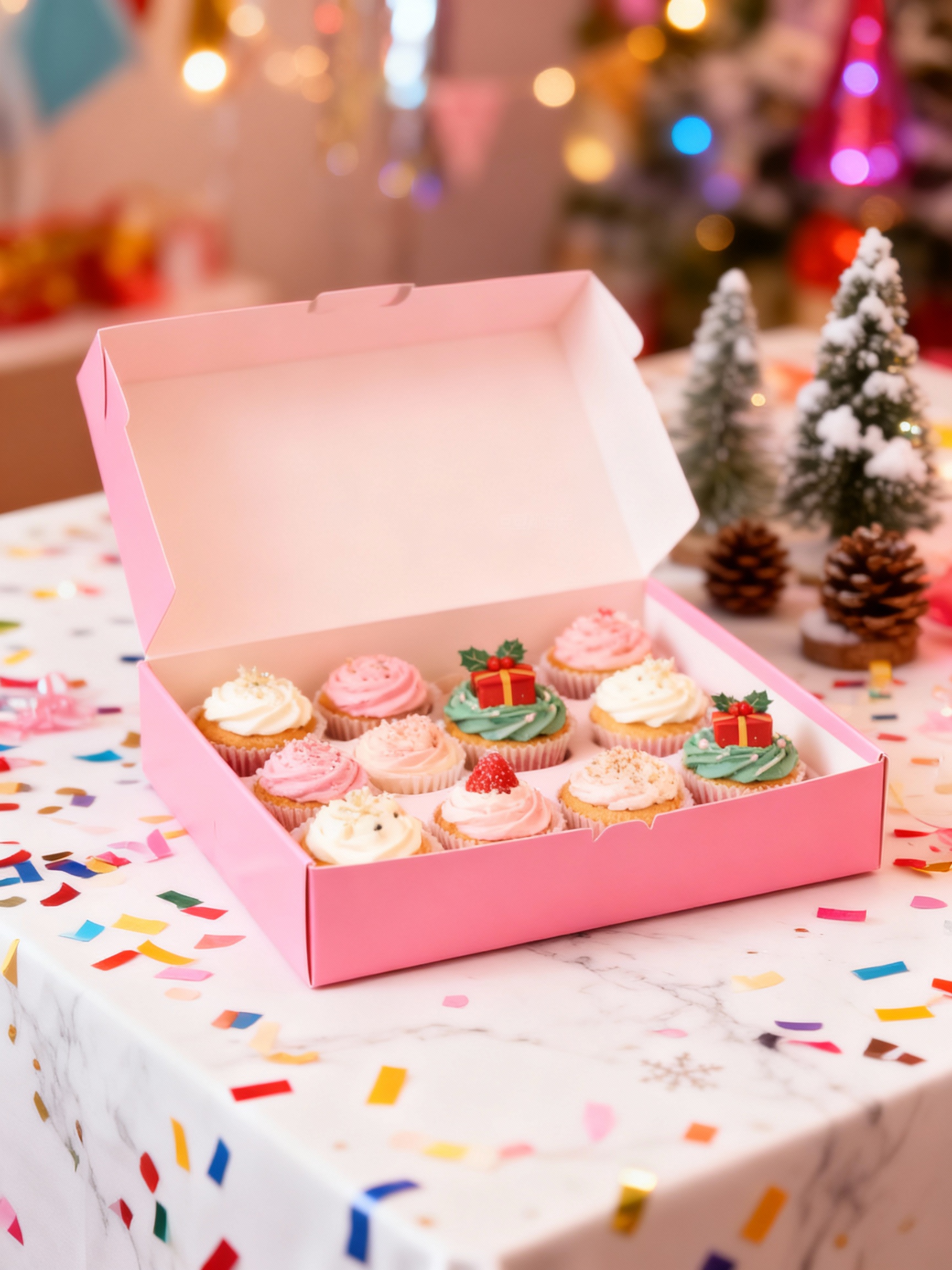 Vibrant Pastel Pink Cupcake Holder