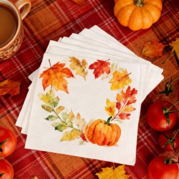 Autumn Leaves Dinner Napkins - Fall Gathering Decor
