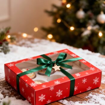 Christmas Snowflake Cupcake Box